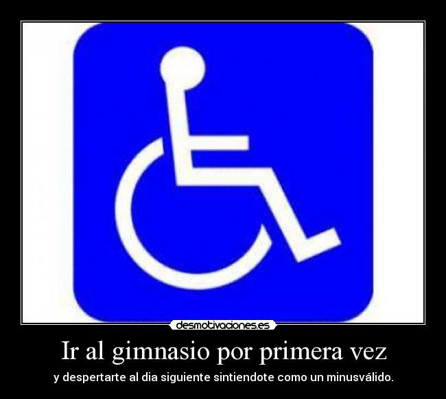 Ir al gimnasio por primera vez -