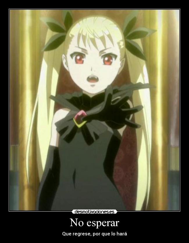 No esperar -