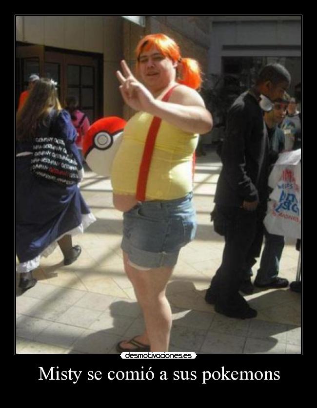 Misty se comió a sus pokemons -