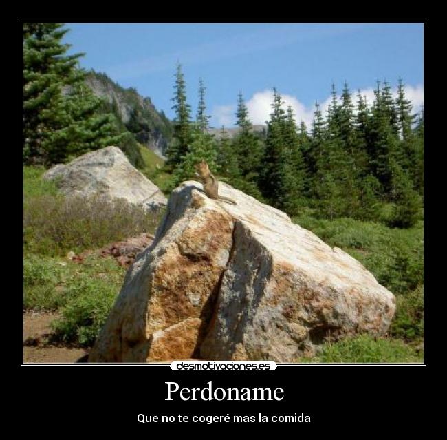 Perdoname - Que no te cogeré mas la comida