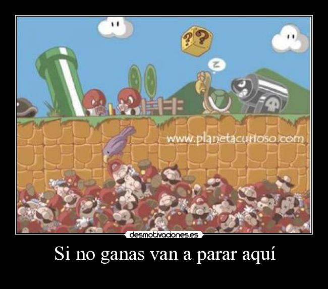 Si no ganas van a parar aquí - 