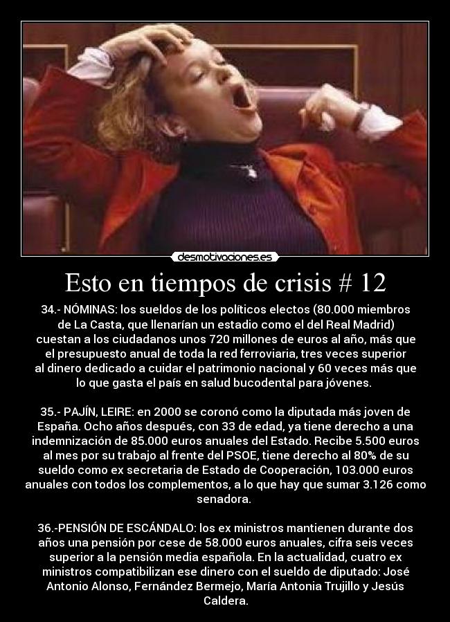 Esto en tiempos de crisis # 12 -