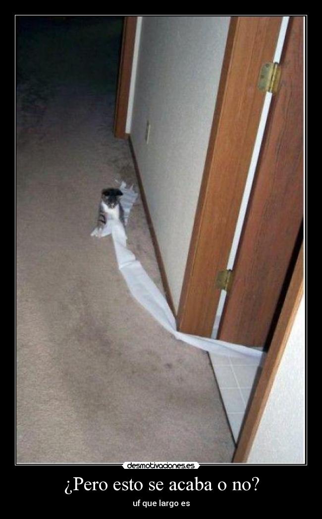 ¿Pero esto se acaba o no? -