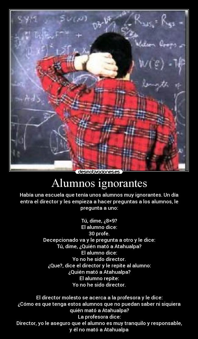 Alumnos ignorantes - 