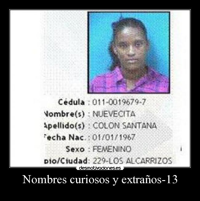 Nombres curiosos y extraños-13 - 