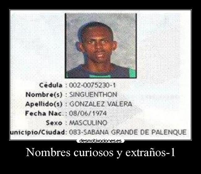 Nombres curiosos y extraños-1 -
