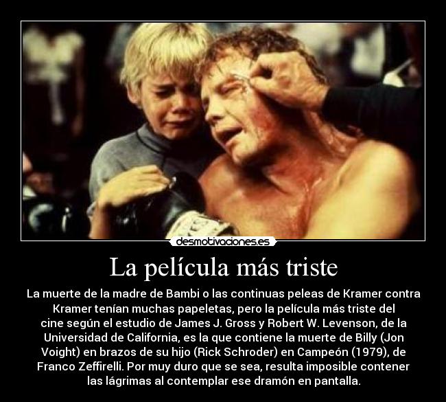 La película más triste -