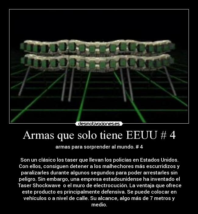 Armas que solo tiene EEUU # 4 -