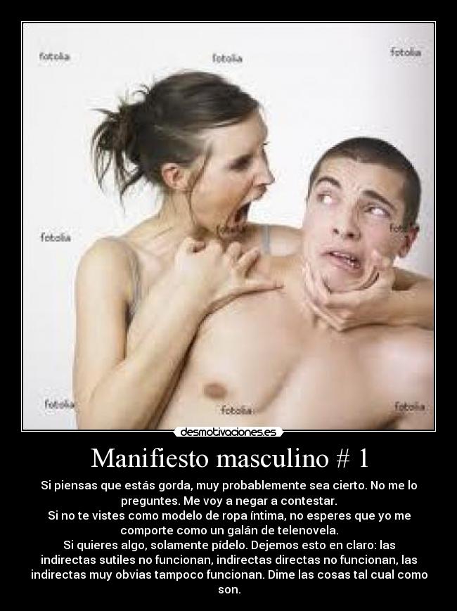 Manifiesto masculino # 1 - 
