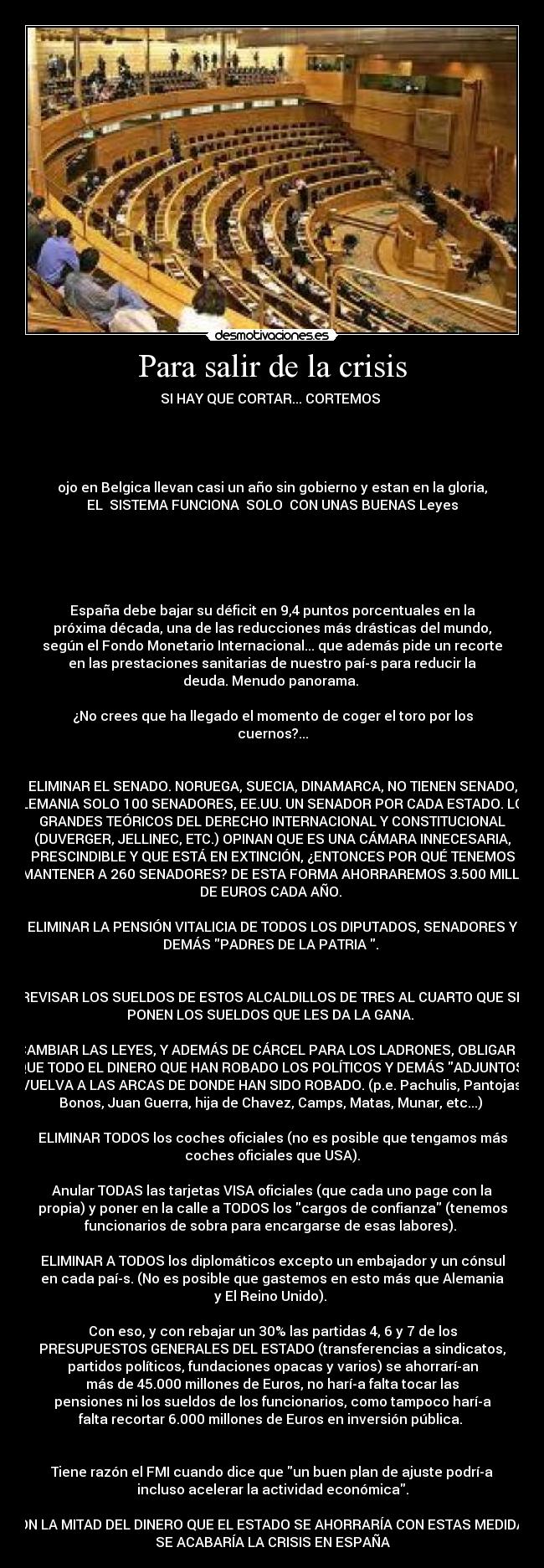 Para salir de la crisis -