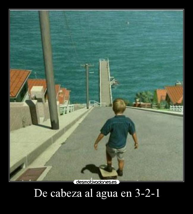 De cabeza al agua en 3-2-1 -