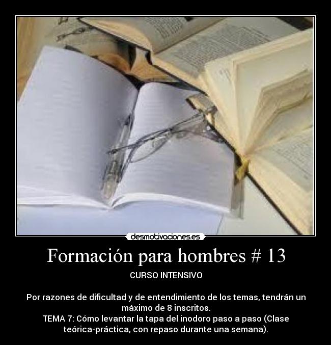 Formación para hombres # 13 - 