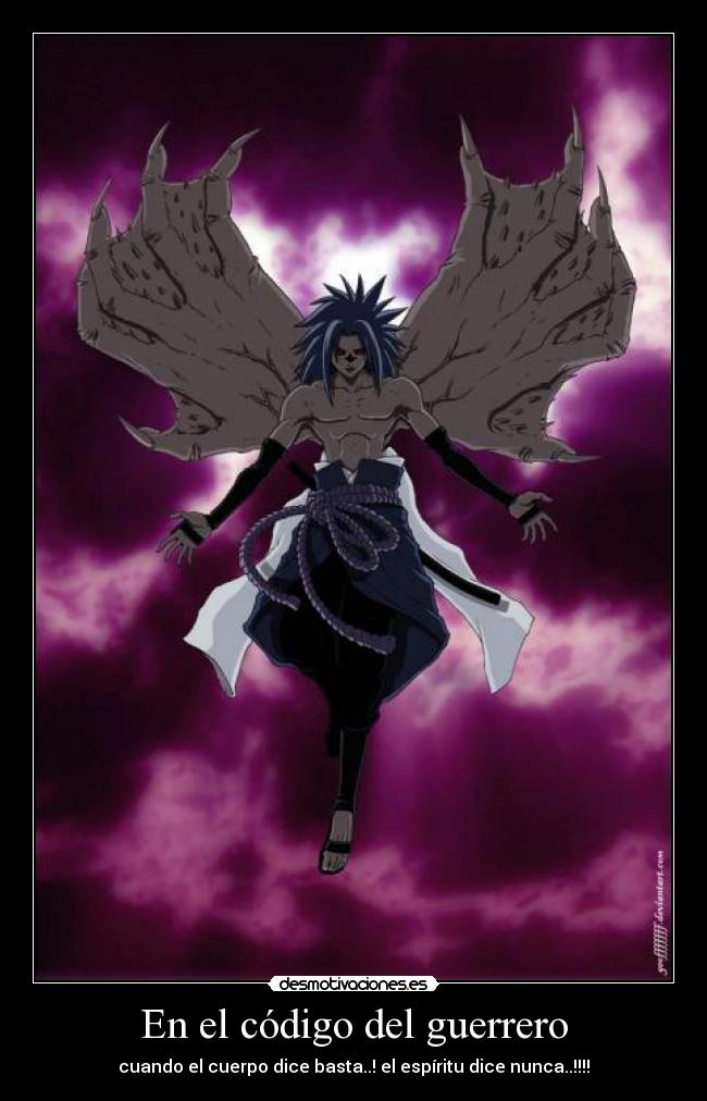 En el código del guerrero - cuando el cuerpo dice basta..! el espíritu dice nunca..!!!!