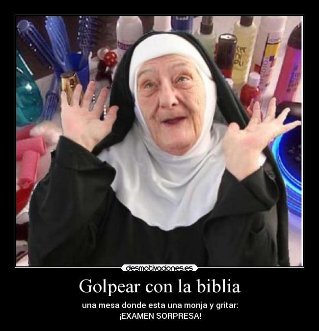 Golpear con la biblia -