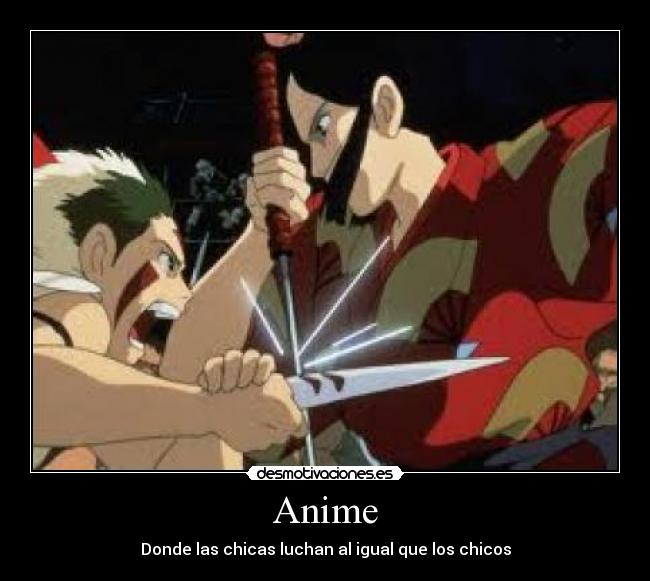 carteles anime anime chicas mujeres generos desmotivaciones