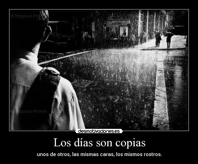 Los días son copias - 