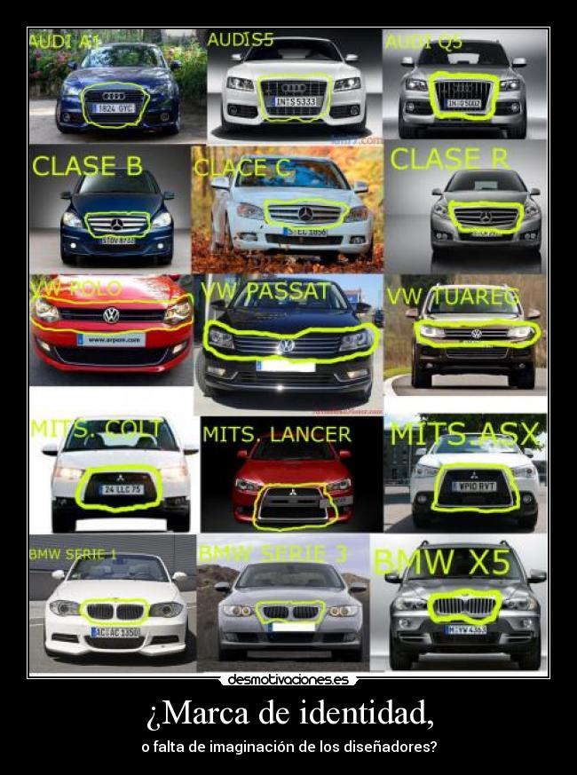 ¿Marca de identidad, - o falta de imaginación de los diseñadores?