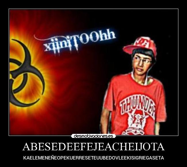 ABESEDEEFEJEACHEIJOTA - KAELEMENEÑEOPEKUERRESETEUUBEDOVLEEKISIGRIEGASETA