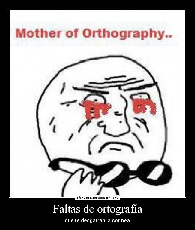 Faltas de ortografía -