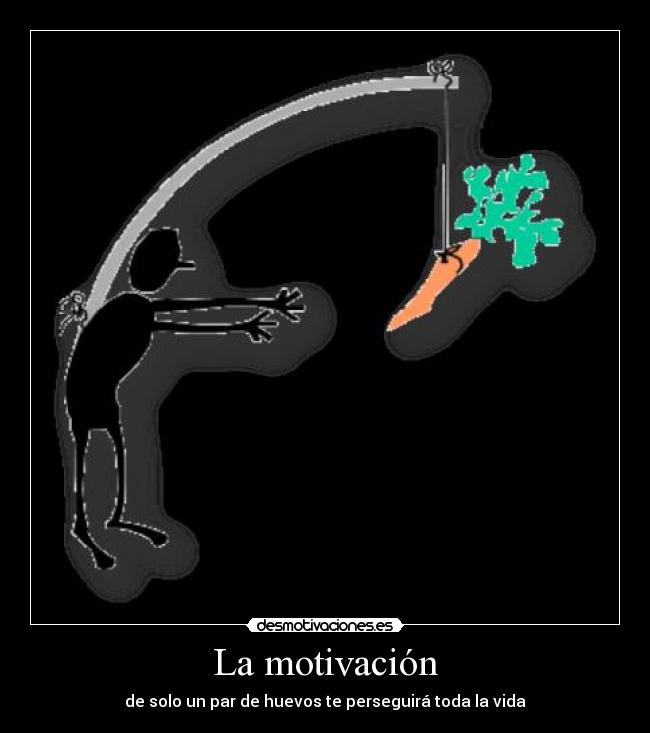 La motivación - de solo un par de huevos te perseguirá toda la vida