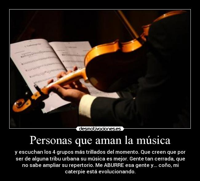 Personas que aman la música - 