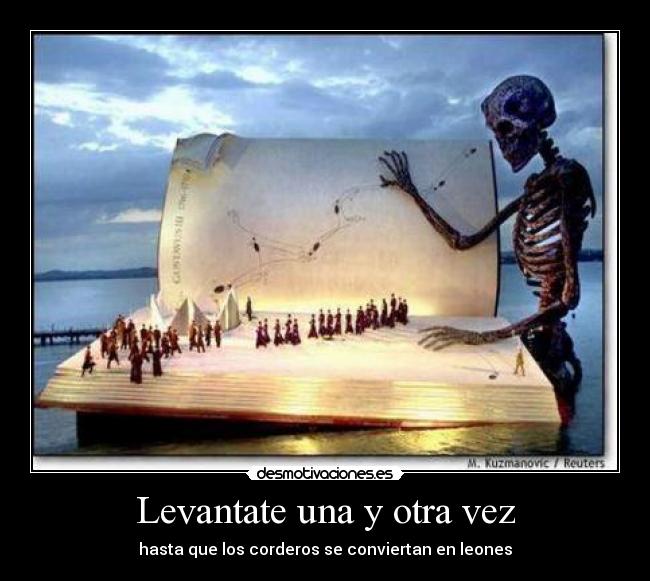 Levantate una y otra vez -