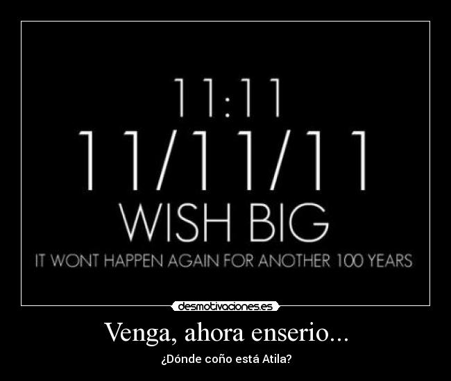 Venga, ahora enserio... -