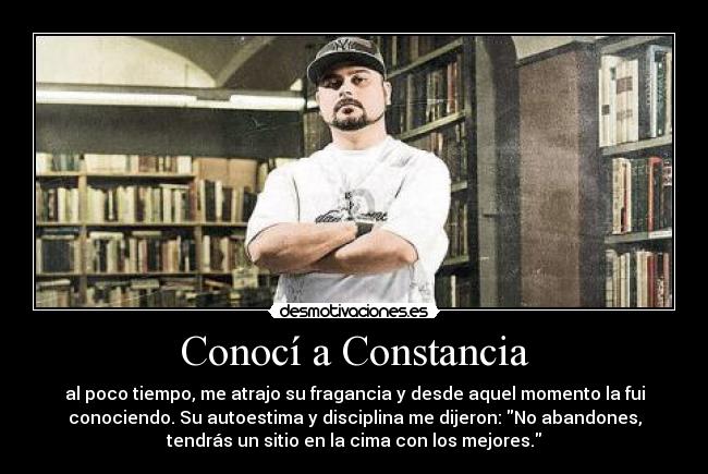 Conocí a Constancia -