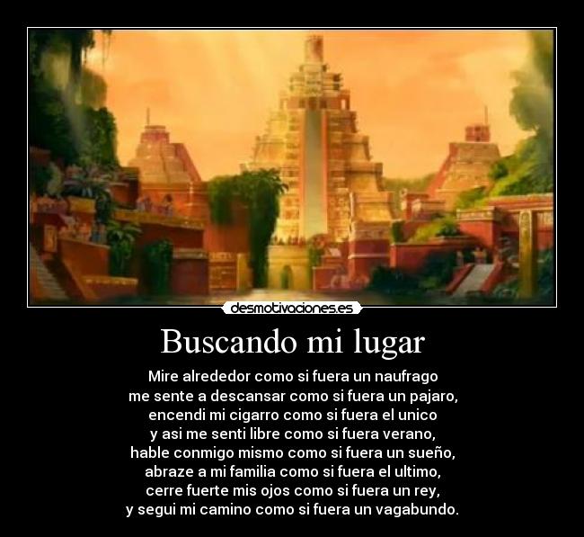 Buscando mi lugar -