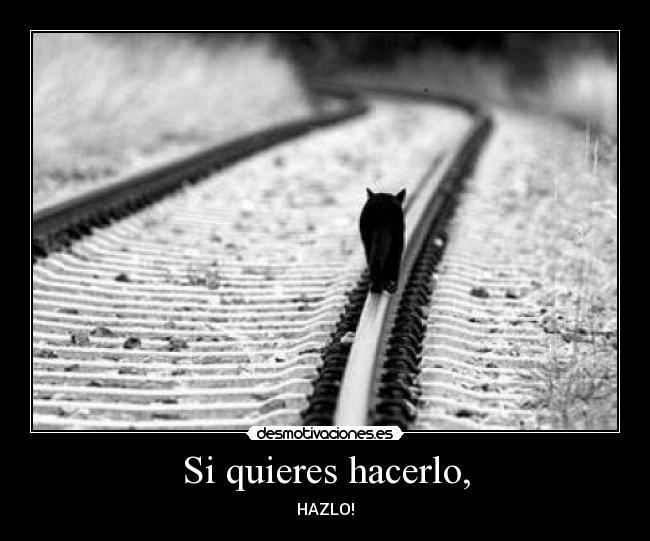 Si quieres hacerlo, - 