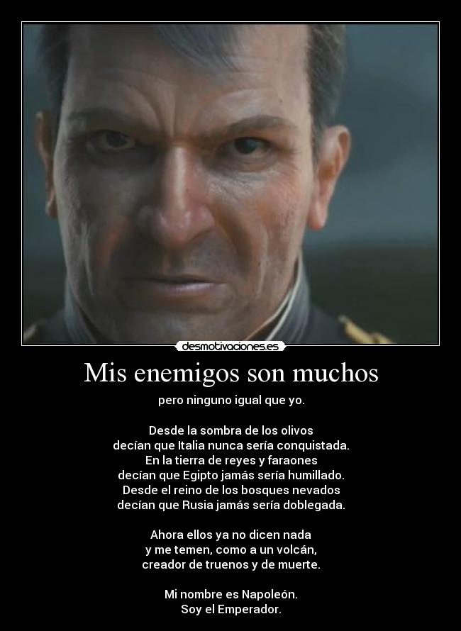 Mis enemigos son muchos -