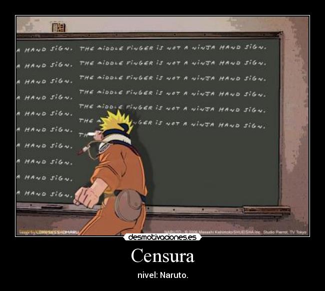 Censura - nivel: Naruto.