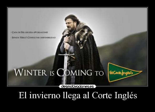 El invierno llega al Corte Inglés -