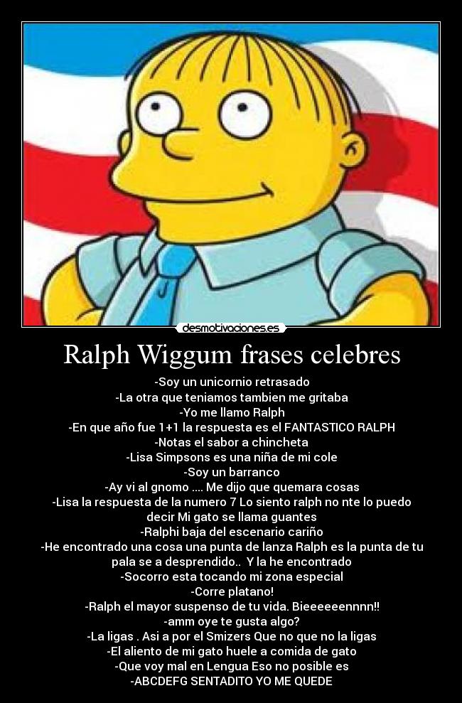 Ralph Wiggum frases celebres - 