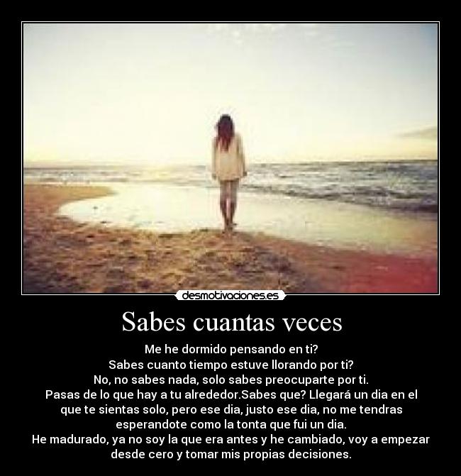 Sabes cuantas veces - 