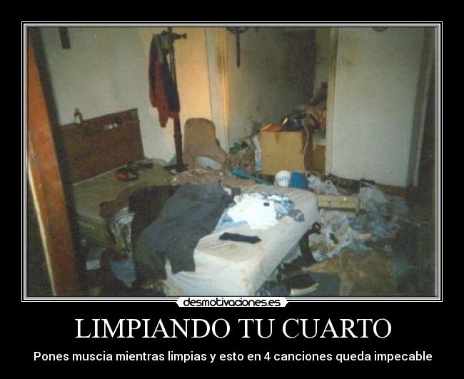 LIMPIANDO TU CUARTO - Pones muscia mientras limpias y esto en 4 canciones queda impecable