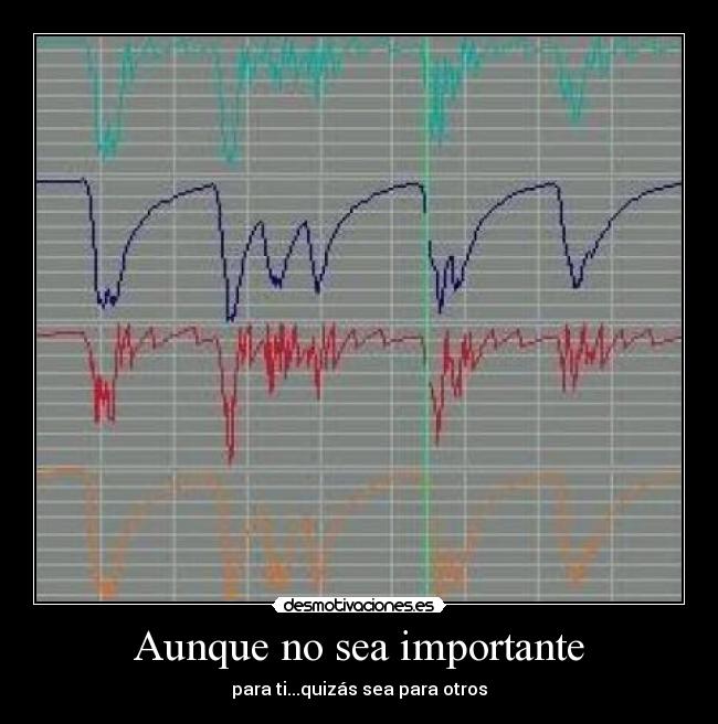 Aunque no sea importante -