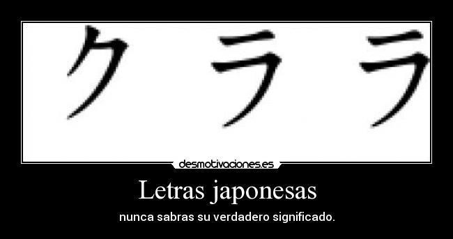 Letras japonesas -