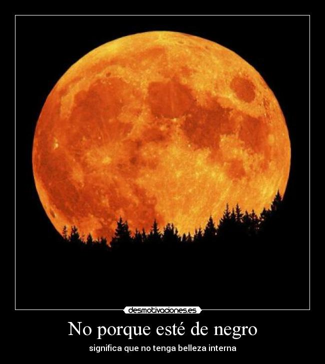 No porque esté de negro -