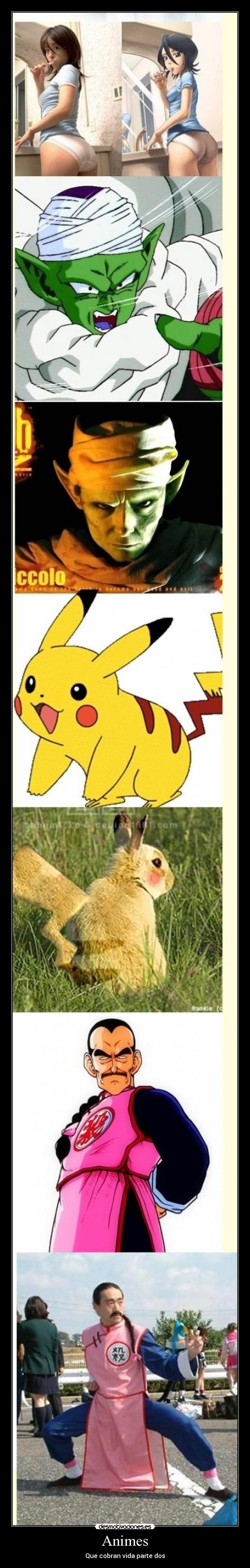 Animes - Que cobran vida parte dos