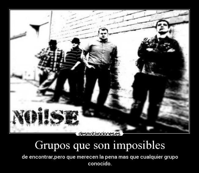 Grupos que son imposibles - 