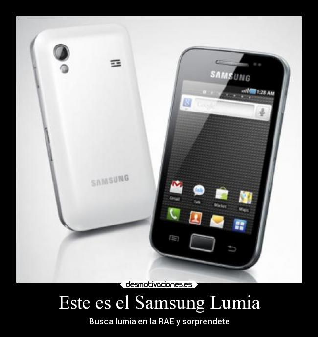 Este es el Samsung Lumia - 