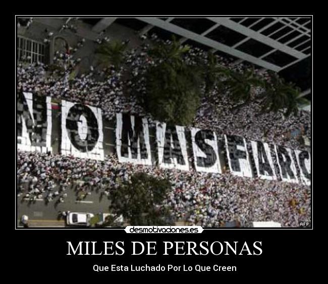 MILES DE PERSONAS -