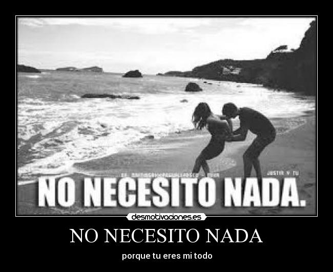 NO NECESITO NADA - 