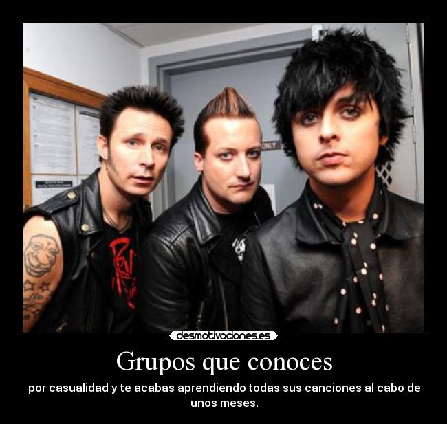 Grupos que conoces - 