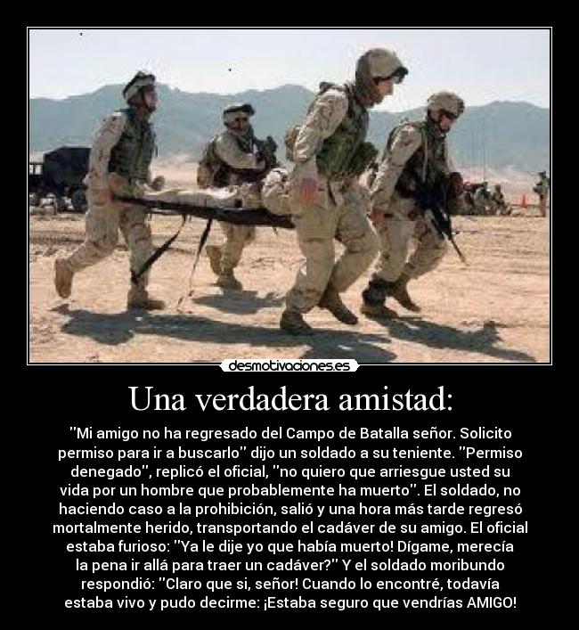 Una verdadera amistad: -