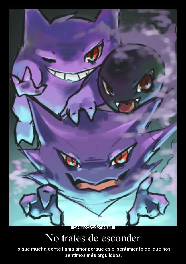 No trates de esconder -