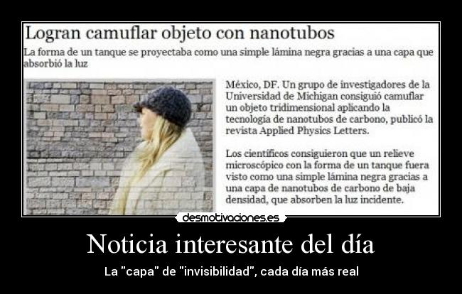 Noticia interesante del día -