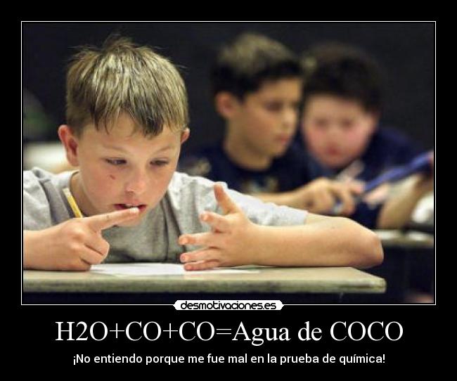 H2O+CO+CO=Agua de COCO -