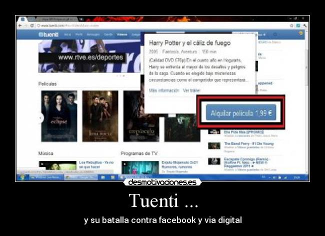 Tuenti ... - y su batalla contra facebook y via digital